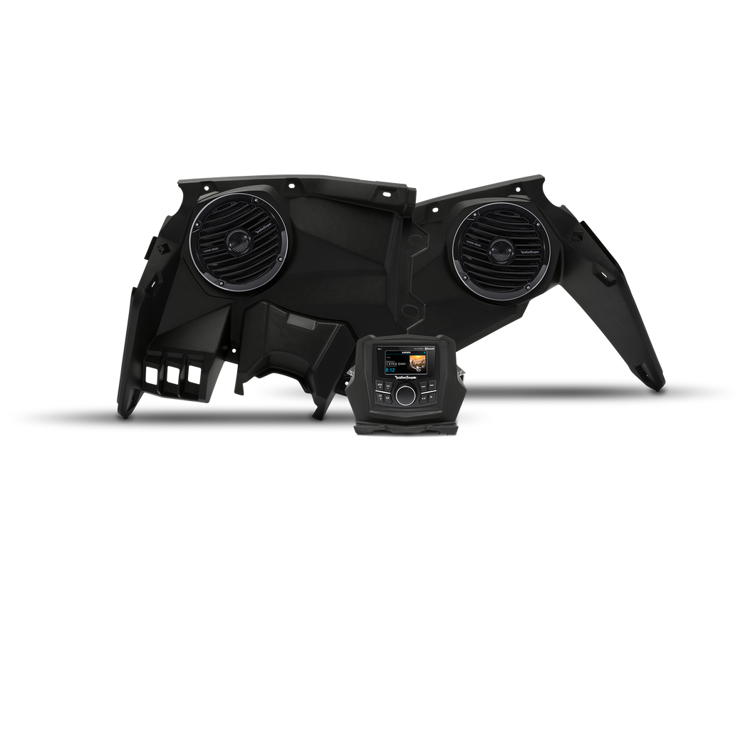 Rockford Fosgate X3 Stage 2: Stereo and front speaker kit for select Maverick X3 models