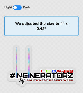 Incineratorz 4x3 Clear Vinyl Decal