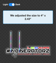 Load image into Gallery viewer, Incineratorz 4x3 Clear Vinyl Decal